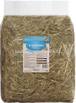 FIDELIO Einzelfuttermittel für Nager, Kräuterheu, 1 kg