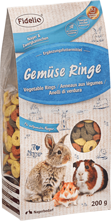 FIDELIO Snack für Nager, Gemüse-Ringe, 200g