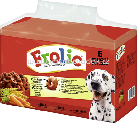 Frolic 100% Complete mit Rind, Karotten & Getreide, 7,5 kg - ONL