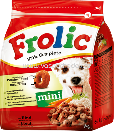 Frolic 100% Complete Mini mit Rind, Karotten und Reis, 1 kg