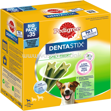 Pedigree Dentastix Daily Fresh Kleine Hunde, 5-10 kg, 35 St