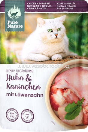 Pure Nature Katzen Nassfutter Adult Huhn & Kaninchen, 85g