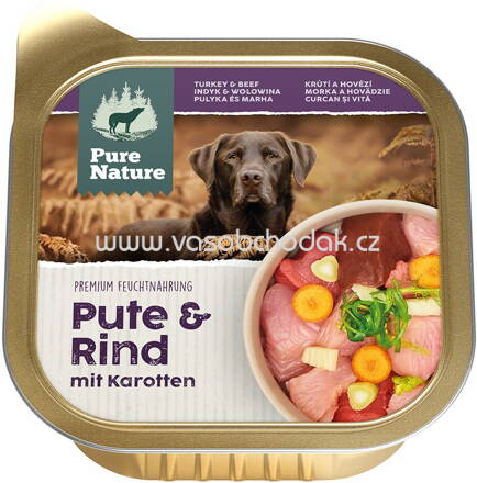 Pure Nature Hunde Nassfutter Adult Pure & Rind, 150g