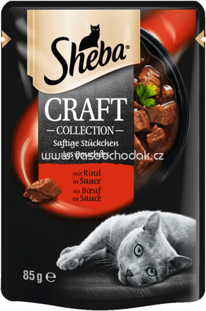 Sheba Portionsbeutel Craft Collection mit Rind in Sauce, 85g