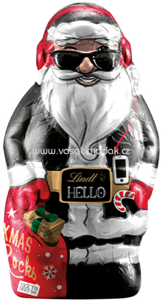 Lindt Hello Xmas Hohlfigur Santa, 140g (červená)