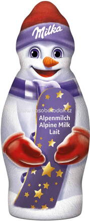 Milka Schneemann Alpenmilch, rot, 50g