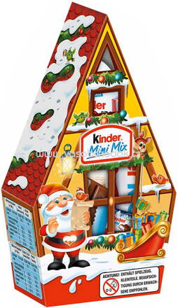 Kinder Mini Mix Weihnachtshaus Santa, 76g