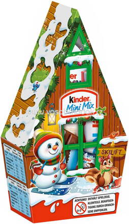 Kinder Mini Mix Weihnachtshaus Schneemann, 76g