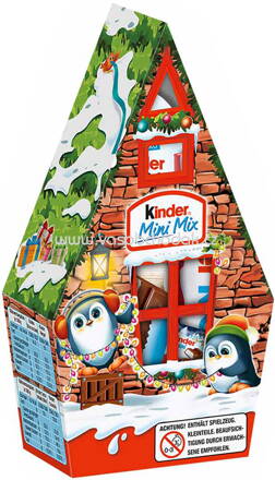 Kinder Mini Mix Weihnachtshaus Penguin, 76g