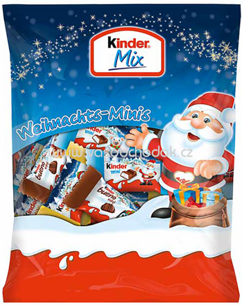 Kinder Mix Weihnachts-Minis Santa, 153g