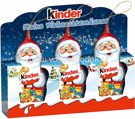 Kinder Kleine Weihnachtsmänner, 3x15g