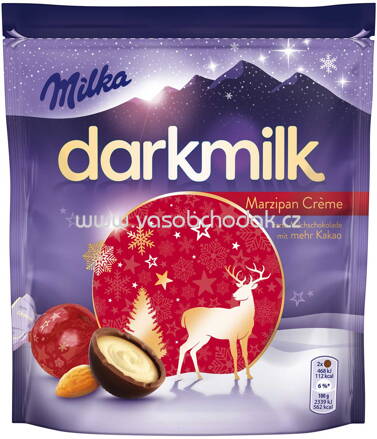 Milka Feine Kugeln darkmilk Marzipan Crème, 100g