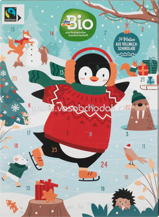 dmBio Adventskalender Vollmilch Schoko, 2023, 1 St