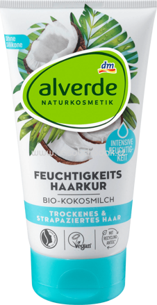 Alverde NATURKOSMETIK Haarkur Feuchtigkeit Bio-Kokosmilch, 150 ml