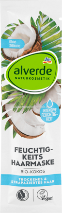 Alverde NATURKOSMETIK Haarmaske Feuchtigkeit Bio-Kokos, 20 ml
