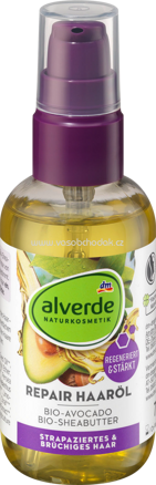 Alverde NATURKOSMETIK Haaröl Repair Bio-Avocado, Bio-Sheabutter, 75 ml